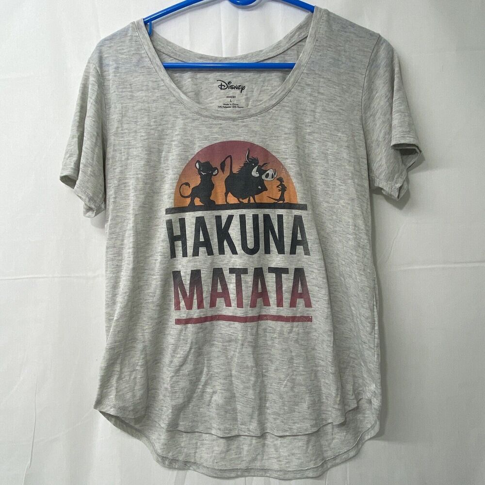 Disney The Lion King Simba, Timon, & Pumba Hakuna Matata Shirt Sz L